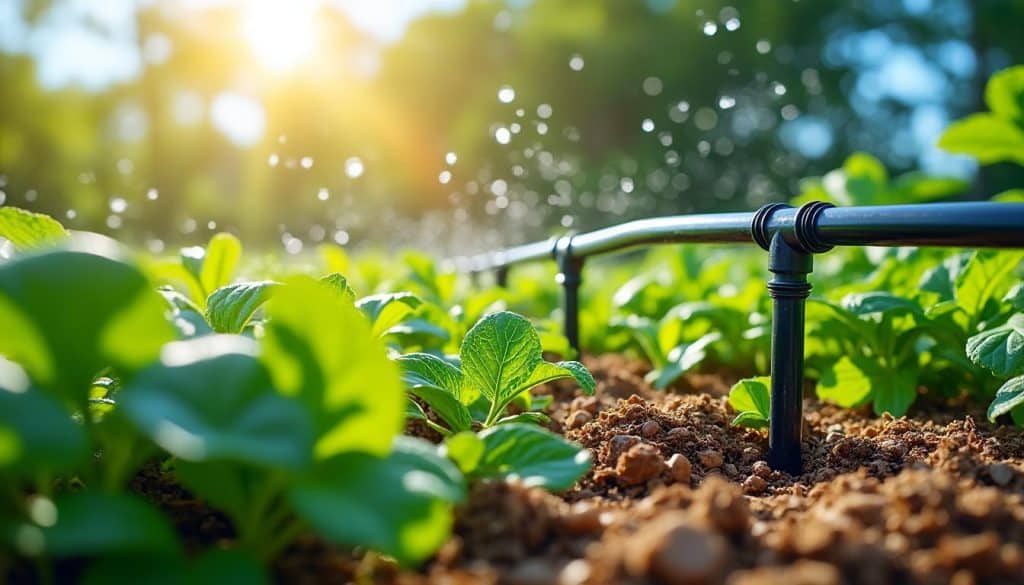 découvrez comment optimiser l'arrosage intelligent en été grâce au goutte-à-goutte et au paillage pour économiser l'eau tout en gardant vos plantes en pleine santé.
