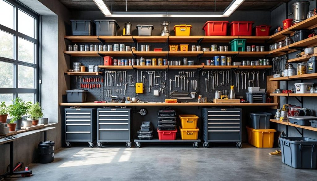 découvrez comment optimiser l'espace de votre petit atelier grâce au rangement vertical et mobile pour un espace de travail organisé et fonctionnel.