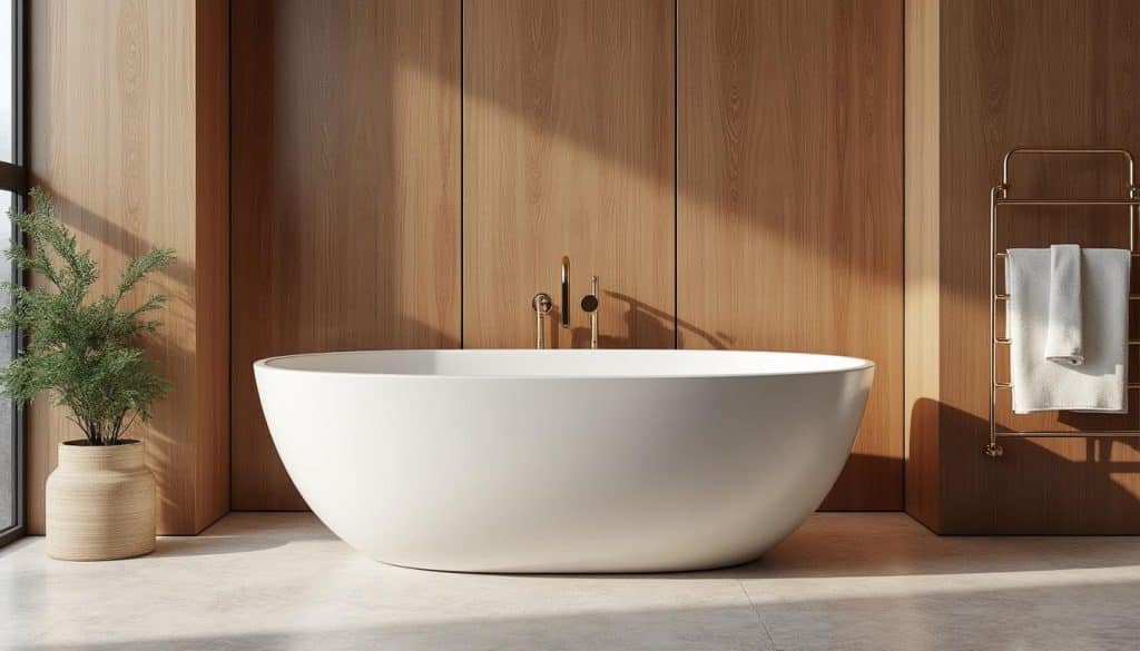 découvrez comment créer une salle de bain spa à domicile en choisissant les meilleures matières et accessoires pour un espace zen et confortable.