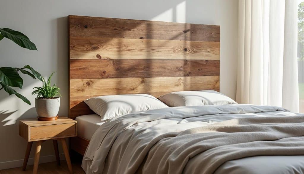 apprenez à fabriquer une tête de lit en bois récupéré grâce à ce tuto simple et écologique. donnez une touche unique et naturelle à votre chambre tout en recyclant du bois.