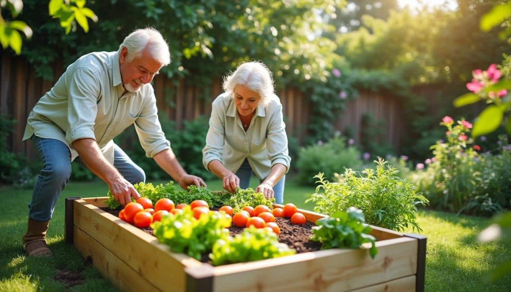 découvrez comment le potager surélevé protège le dos des jardiniers seniors en leur offrant un espace de jardinage ergonomique et confortable.
