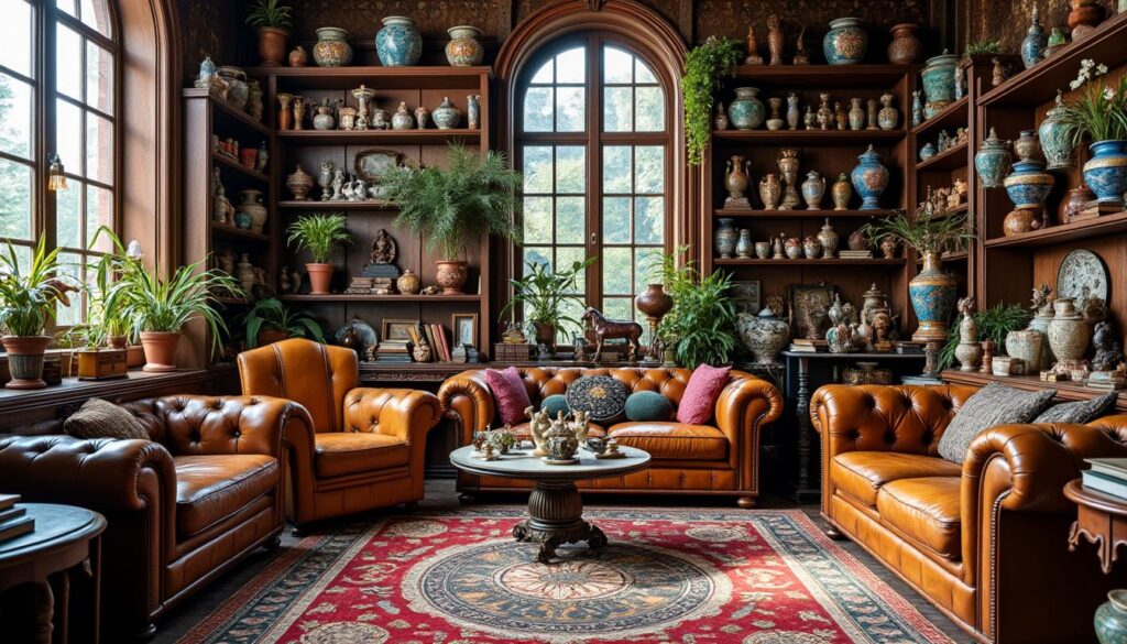 découvrez le style maximaliste, une tendance décorative qui célèbre l'accumulation d'objets de collection pour un intérieur riche et personnalisé.