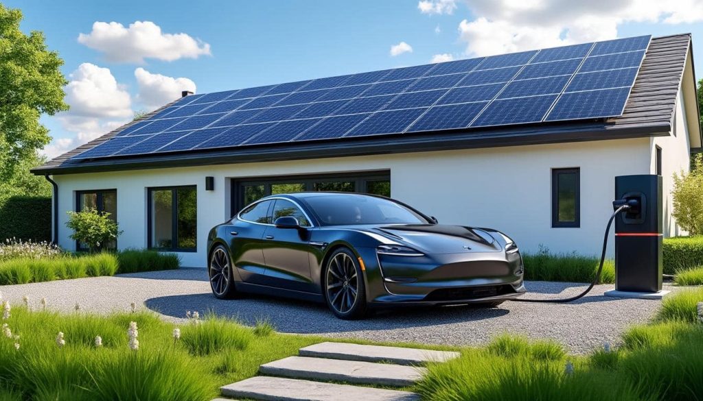 découvrez comment les panneaux photovoltaïques peuvent alimenter votre voiture électrique à domicile, pour une solution écologique et économique.