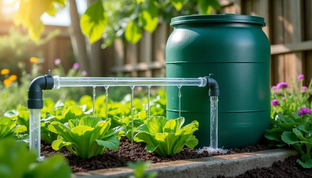 découvrez comment la récupération d'eau de pluie peut alimenter efficacement votre système d'arrosage écologique, pour un jardin respectueux de l'environnement et économe en eau.