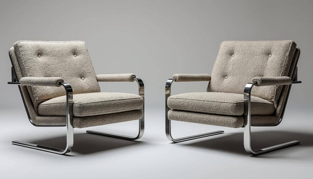 découvrez comment les textiles en bouclé ajoutent du relief et de la texture aux fauteuils iconiques, pour un intérieur à la fois chic et confortable.
