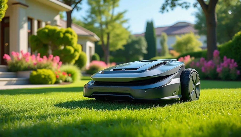 découvrez la tondeuse robot qui entretient votre gazon efficacement tout en garantissant un environnement sans pollution sonore pour un jardin paisible.