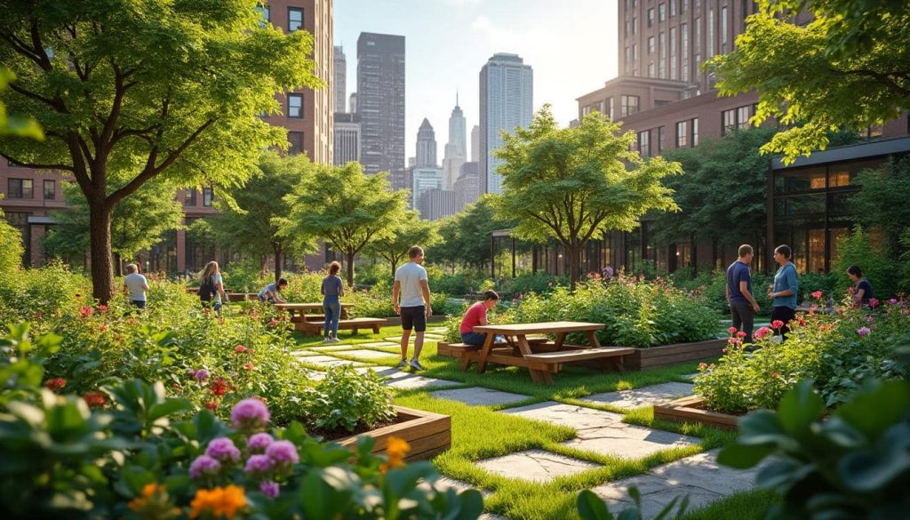 découvrez comment le jardin partagé crée une oasis de calme en plein cœur de la ville, offrant un espace de détente, de nature et de convivialité en milieu urbain.
