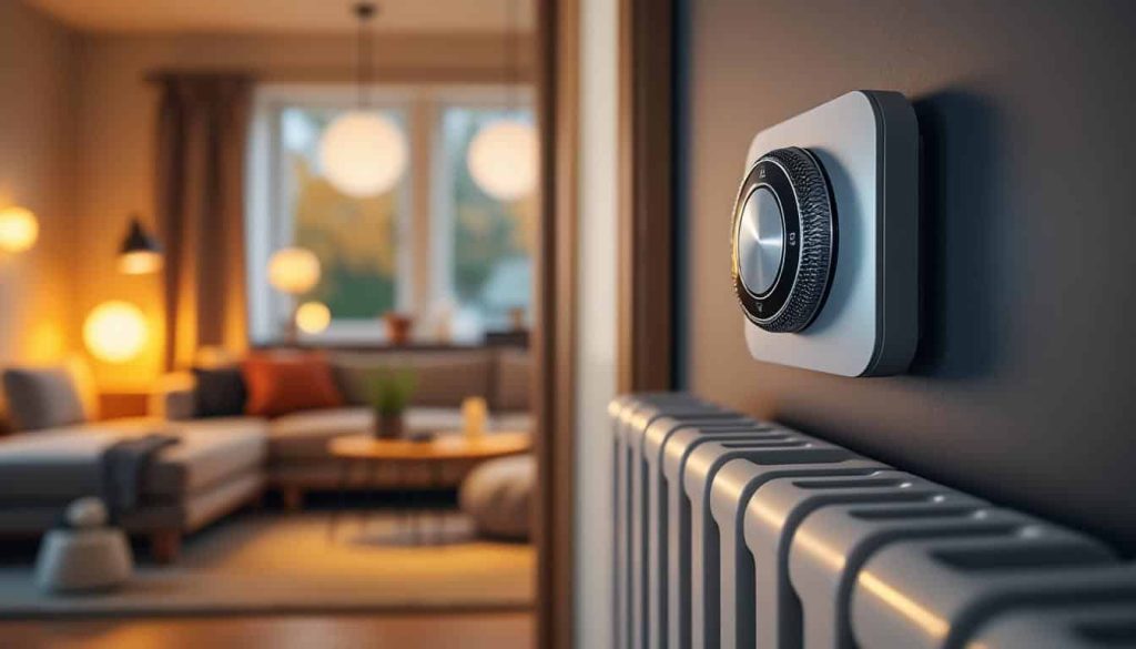 le thermostat de radiateur permet de régler la température de chaque pièce individuellement pour un confort optimal et des économies d'énergie.