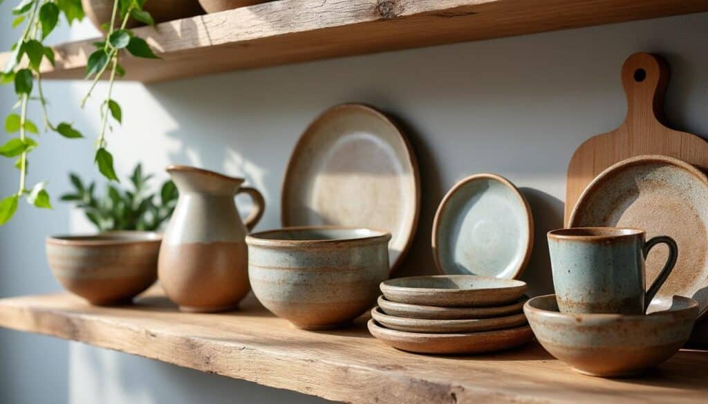 découvrez comment la céramique artisanale sublime les étagères de cuisine ouvertes, alliant charme authentique et élégance naturelle pour une décoration unique.