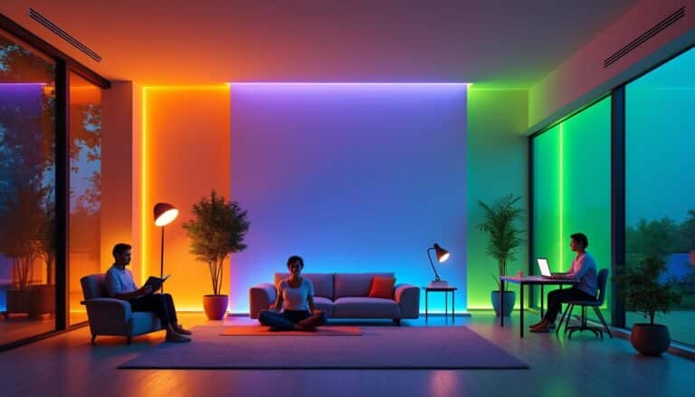 découvrez comment la lumière connectée s'adapte automatiquement en changeant de teinte selon l'activité des résidents pour un confort personnalisé et une ambiance optimale.