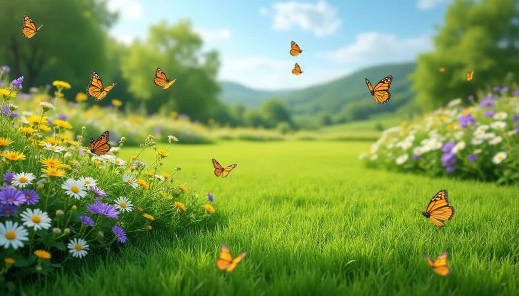 découvrez comment la tonte différenciée protège les zones de refuge essentielles pour les papillons, favorisant la biodiversité et un jardin écologique.