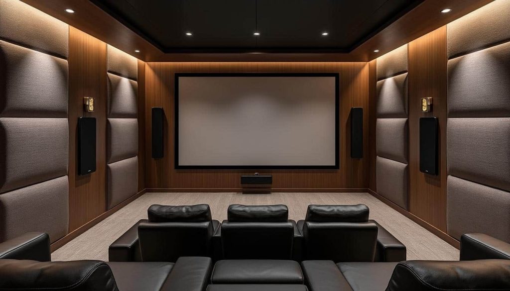 découvrez comment le home cinéma intègre l'acoustique directement dans la structure de la pièce pour une expérience sonore optimale et immersive.