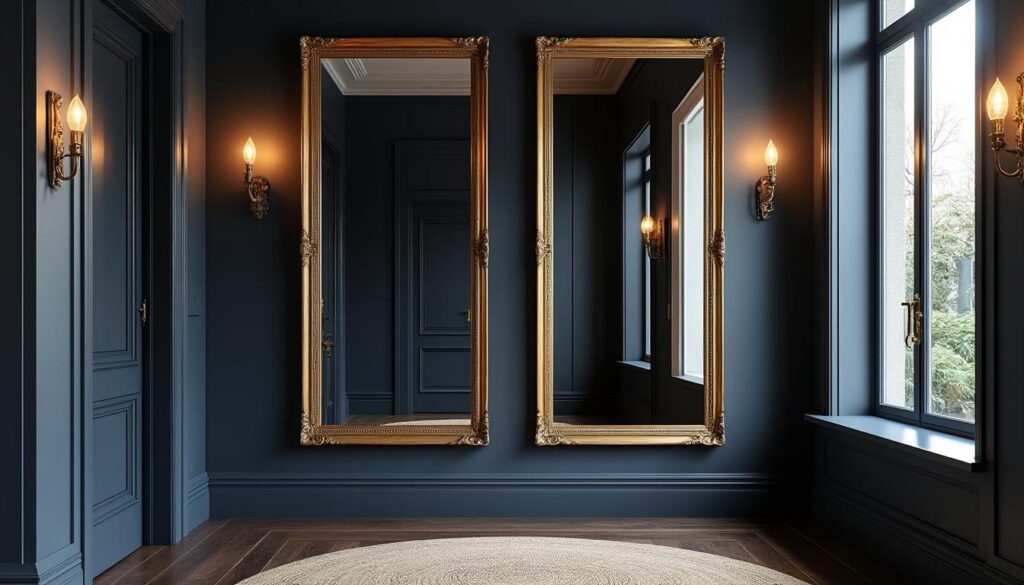 découvrez comment les miroirs dorés peuvent illuminer et réchauffer vos entrées sombres, apportant élégance et convivialité à votre intérieur.