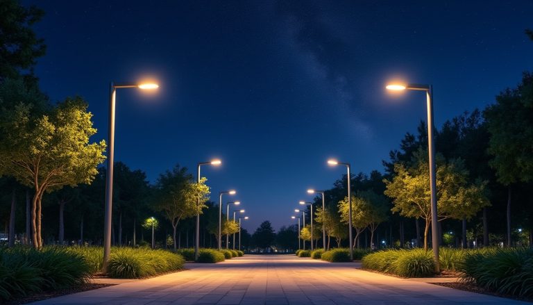 découvrez comment l'éclairage extérieur intelligent contribue à réduire la pollution lumineuse nocturne tout en améliorant la sécurité et l'efficacité énergétique.