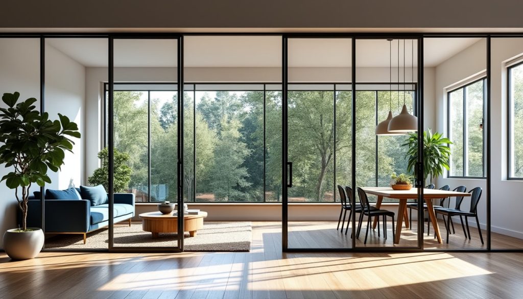 découvrez comment l'installation d'une verrière permet de séparer harmonieusement les espaces tout en conservant une luminosité optimale dans votre intérieur.