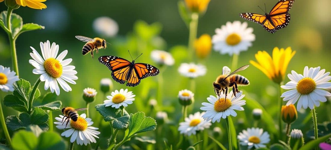 découvrez comment une pelouse fleurie favorise la biodiversité en attirant et protégeant les insectes pollinisateurs essentiels à l'équilibre écologique.
