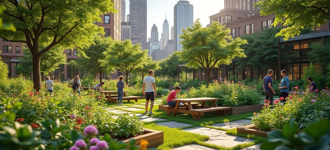 découvrez comment le jardin partagé crée une oasis de calme en plein cœur de la ville, offrant un espace de détente, de nature et de convivialité en milieu urbain.