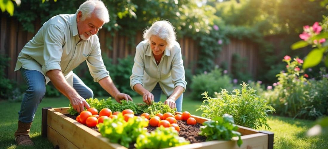 découvrez comment le potager surélevé protège le dos des jardiniers seniors en leur offrant un espace de jardinage ergonomique et confortable.