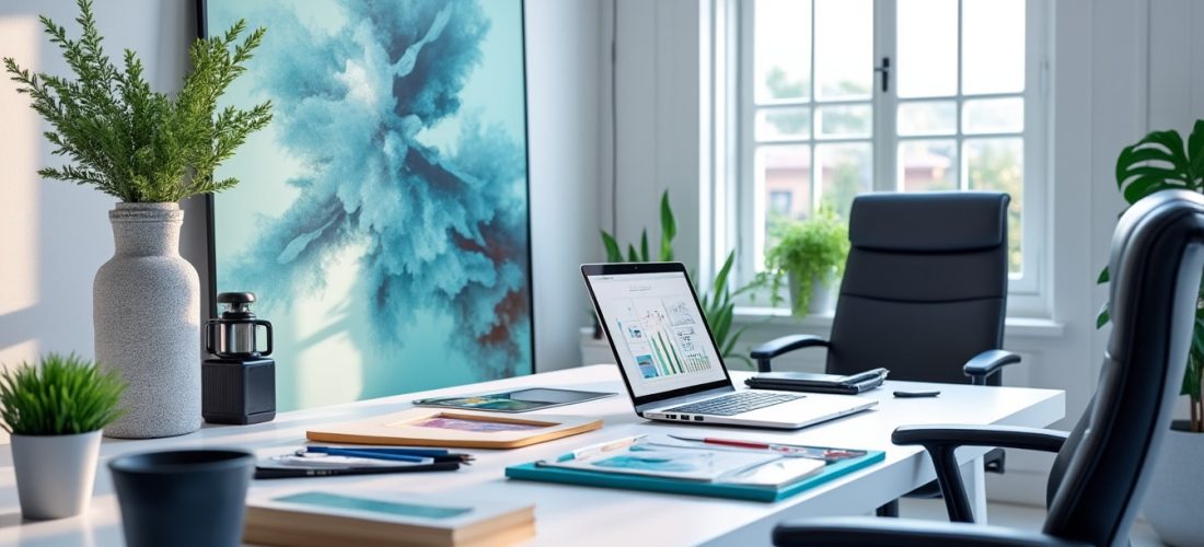découvrez comment les couleurs froides stimulent la concentration et améliorent la créativité dans vos espaces de travail.